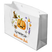 Grand Sac Cadeau Cute Boo Citrouille Spooktacular Halloween Bash Pa (Dos Angle)