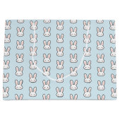 Grand Sac Cadeau Cute Bunny Face Rabbit Pattern (Devant)