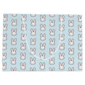 Grand Sac Cadeau Cute Bunny Face Rabbit Pattern (Dos)