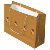 Grand Sac Cadeau Cute Capybara with Pumpkin Gift Bag | (Devant Angle)