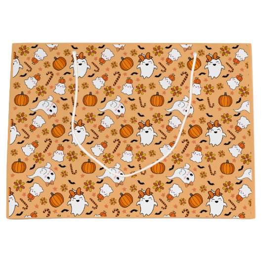 Grand Sac Cadeau Cute Halloween (Devant)
