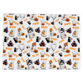Grand Sac Cadeau Cute Halloween Motif fantôme - Chats noirs Éffraya (Dos)