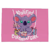 Grand Sac Cadeau Cute Koala Ours Koalified Anniversaire fille rose (Dos)