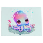 Grand Sac Cadeau Cute Octopus Sea Creator (Devant)