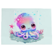 Grand Sac Cadeau Cute Octopus Sea Creator (Dos)