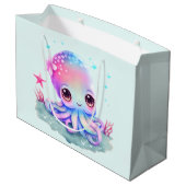 Grand Sac Cadeau Cute Octopus Sea Creator (Dos Angle)
