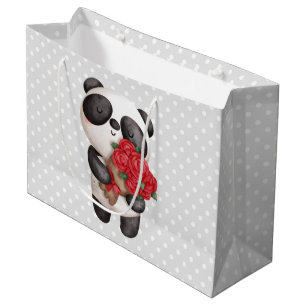 Grand Sac Cadeau Cute Panda