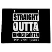 Grand Sac Cadeau Cute unisex Kindergarten Graduate ajouter nom date (Devant)