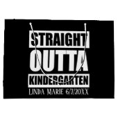 Grand Sac Cadeau Cute unisex Kindergarten Graduate ajouter nom date (Dos)