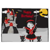 Grand Sac Cadeau Cute Vampires Halloween Enfants Éffrayant Annivers (Dos)