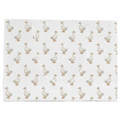 Grand Sac Cadeau Cute White Goose Pattern (Dos)