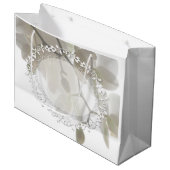 Grand Sac Cadeau Cute white orchids (Devant Angle)