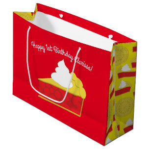 Grand Sac Cadeau Cutie Pie Cherry Anniversaire de enfant Party