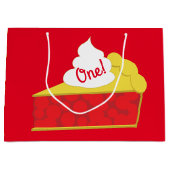 Grand Sac Cadeau Cutie Pie Cherry fête d'anniversaire (Devant)