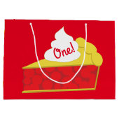 Grand Sac Cadeau Cutie Pie Cherry fête d'anniversaire (Dos)