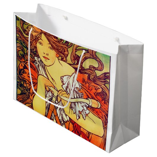 Grand Sac Cadeau Cycles Perfecta, Mucha (Devant Angle)