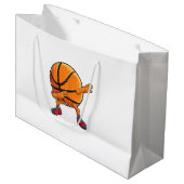 Grand Sac Cadeau Dabbing Basketball Ball Funny Boys Hommes Femmes S (Devant Angle)