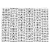 Grand Sac Cadeau Dainty Charcoal and Crème Motif (Dos)