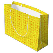 Grand Sac Cadeau Dainty Orange on Yellow (Dos Angle)