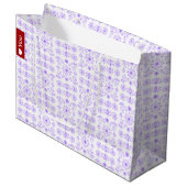 Grand Sac Cadeau Dainty Purple Pastel (Devant Angle)