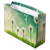 Grand Sac Cadeau Dandelion flottant (Dos Angle)