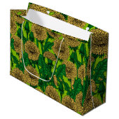 Grand Sac Cadeau Dandelions (Devant Angle)