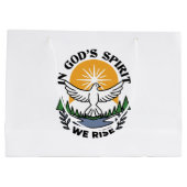 Grand Sac Cadeau Dans l’Esprit de Dieu, nous nous élevons - Foi et  (Dos)