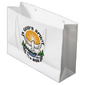 Grand Sac Cadeau Dans l’Esprit de Dieu, nous nous élevons - Foi et  (Devant Angle)