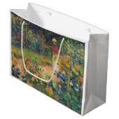 Grand Sac Cadeau Dans le jardin, Monet (Devant Angle)