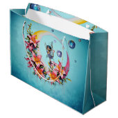 Grand Sac Cadeau Danse fée sur la lune (Dos Angle)