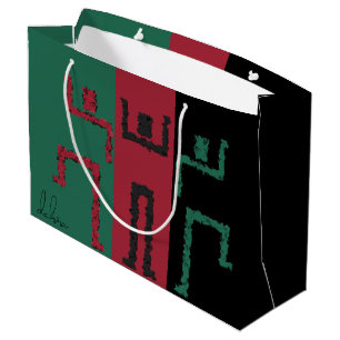 Grand Sac Cadeau Danse tribale