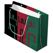 Grand Sac Cadeau Danse tribale (Devant Angle)