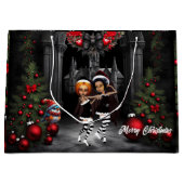 Grand Sac Cadeau Danser pour noël. (Devant)