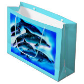 Grand Sac Cadeau Dauphins (Devant Angle)