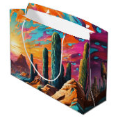 Grand Sac Cadeau Dawn du désert (Dos Angle)