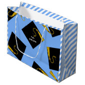 Grand sac cadeau de diplôme (Devant Angle)