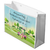 Grand sac cadeau de la partie de retraite (Devant Angle)