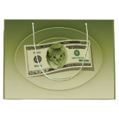 Grand Sac Cadeau De l'argent drôle (Devant)