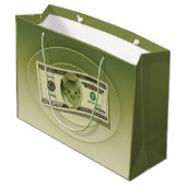 Grand Sac Cadeau De l'argent drôle (Dos Angle)