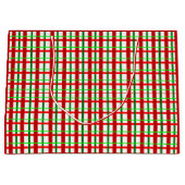 Grand sac cadeau de Noël plaqué brillant (Devant)