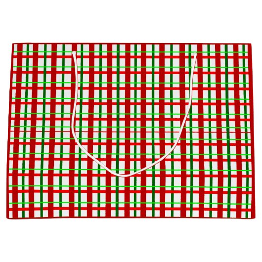 Grand sac cadeau de Noël plaqué brillant (Devant)