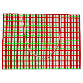 Grand sac cadeau de Noël plaqué brillant (Dos)