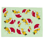 Grand sac cadeau de Noël Taco Père Noël (Dos)
