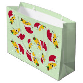 Grand sac cadeau de Noël Taco Père Noël (Dos Angle)