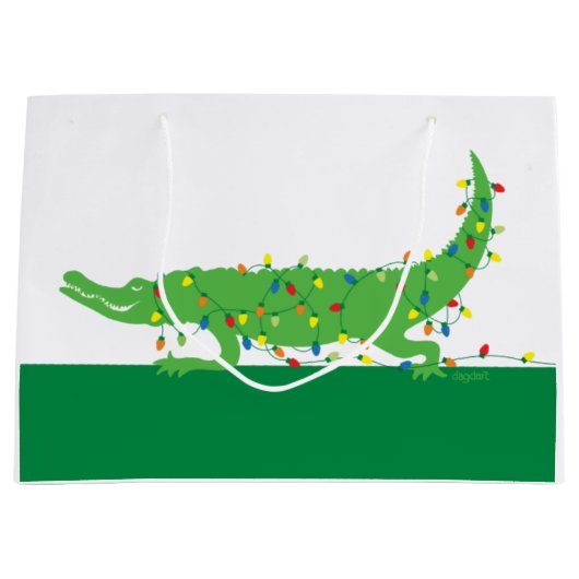 Grand sac cadeau de Tangle Lights (Devant)