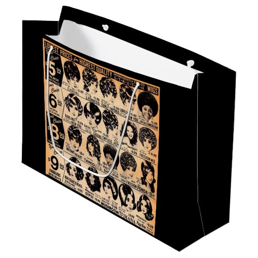 Grand Sac Cadeau début des années 1970 (Devant Angle)