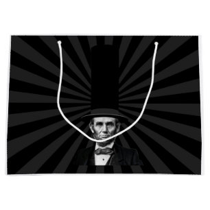 Grand Sac Cadeau Déclaration de mode présidentielle Abraham Lincoln