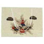 Grand Sac Cadeau Déco océan asiatique (Dos)