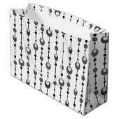 Grand Sac Cadeau Déco ornementale de design rétro Abstrait (Dos Angle)