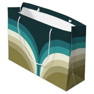 Grand Sac Cadeau Décor à deux arches de style rétro